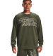 Under Armour Herren UA Rival Fleece Camo Script Pullover Green XXXL