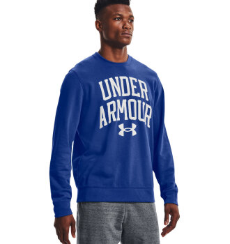 Under Armour Mens UA Rival Terry Crewneck Sweater Tech Blue XXL