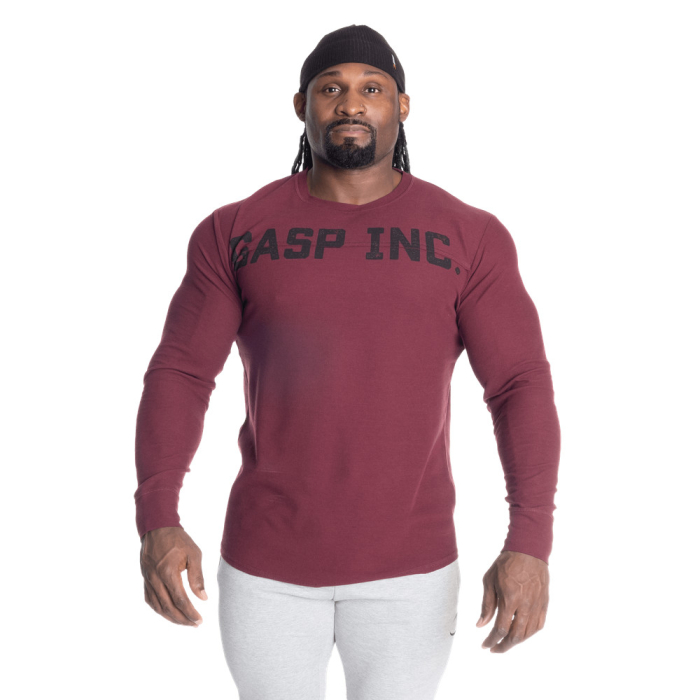 GASP Inc Thermal Longsleeve Maroon S