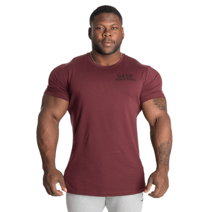 GASP 89 Classic Tapered Tee Maroon M