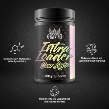 Gym King Intra Loader 1000g Dose Green Apple