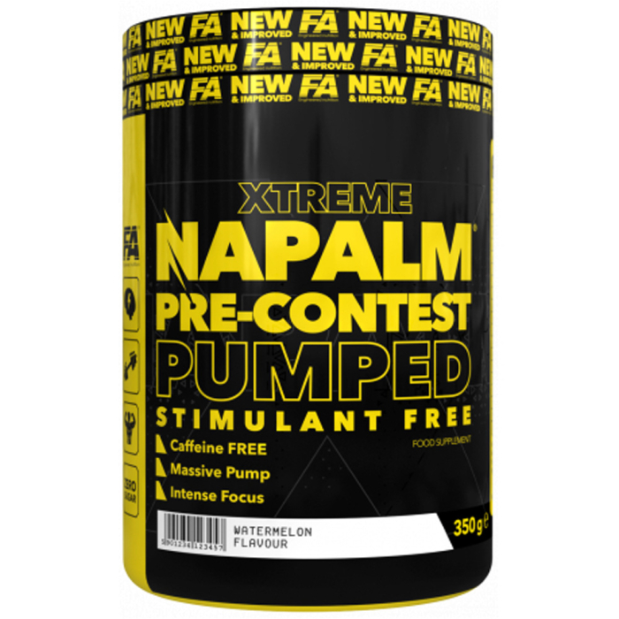 Fitness Authority Xtreme Napalm Pumped Stimulant Free 350g Dose Lychee