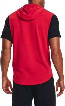 Under Armour Rival Terry Colorblock Short Sleeve Hoodie...