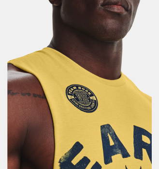 Under Armour Project Rock Earn Greatness Tanktop Field Yellow XXL