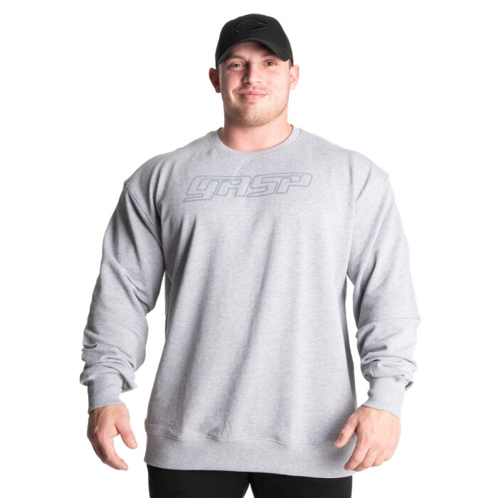 GASP Division Crewneck Grey Melange XXL