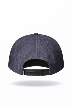Djinns 6 Panel Snapback Cap LuckyCat Linen Rev. Black
