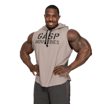 GASP Thermal SL Hoodie Steel Grey