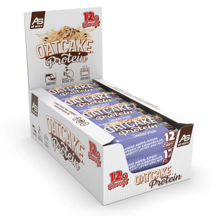All Stars Oatcake Protein Bar 12x80g Hafer-Riegel Chocolate Dizzle