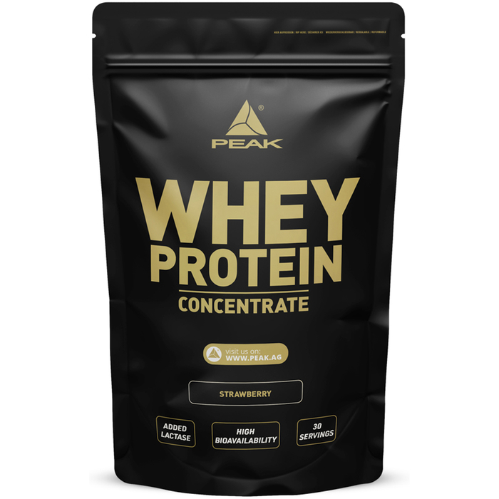 Peak Whey Protein Concentrate 900g Beutel Butter Biscuit