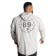 GASP Long Sleeve Thermal Hoodie Grey Melange M