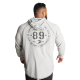GASP Long Sleeve Thermal Hoodie Grey Melange XL