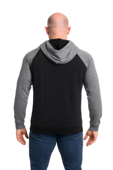 Under Armour Mens UA Rival Fleece Wordmark Colorblock Hoodie Black M