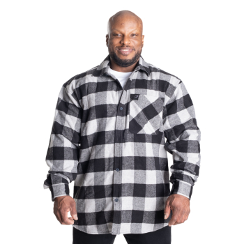 GASP Heavy Flannel Shirt Grey/Black