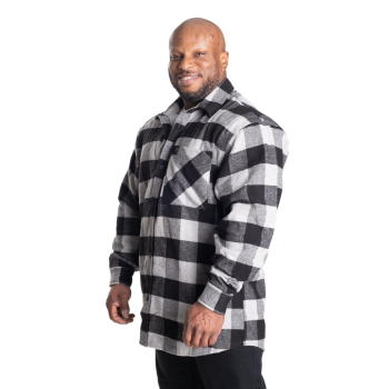 GASP Heavy Flannel Shirt Grey/Black