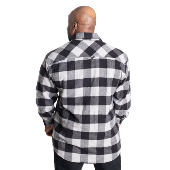 GASP Heavy Flannel Shirt Grey/Black L