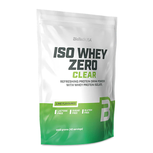 Biotech USA Iso Whey Zero Clear Protein laktosefrei 1000g Beutel Lime