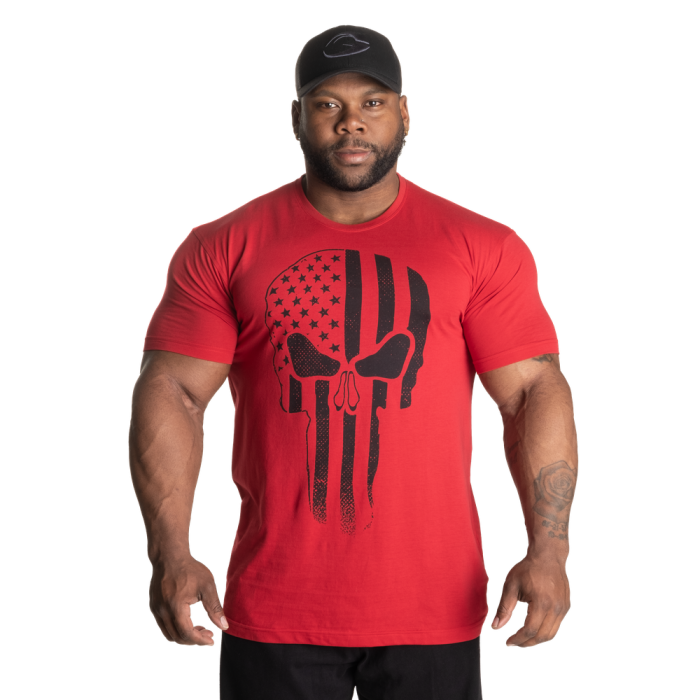 GASP Skull Standard Tee Chilli Red XXXL