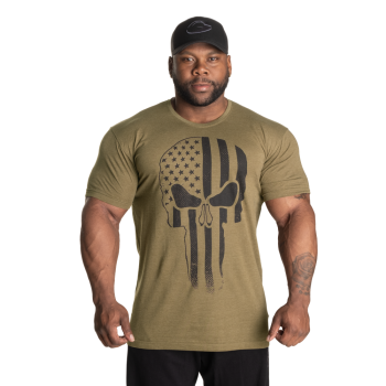 GASP Skull Standard Tee Army Green L