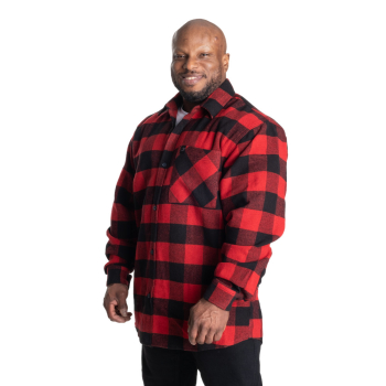 GASP Heavy Flannel Shirt Red-Black XXXL