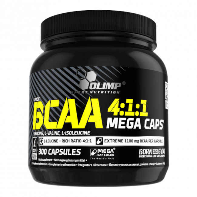 Kopie von Olimp BCAA 1100 Mega Caps 300 Kapseln  1290mg Dose