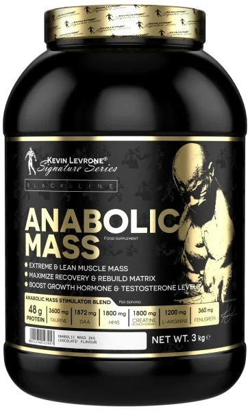 Kevin Levrone Anabolic Mass 3kg Weight Gainer Dose Strawberry-Banana