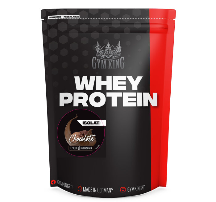 Gym King Whey Protein Isolat 1000g Beutel Neutral