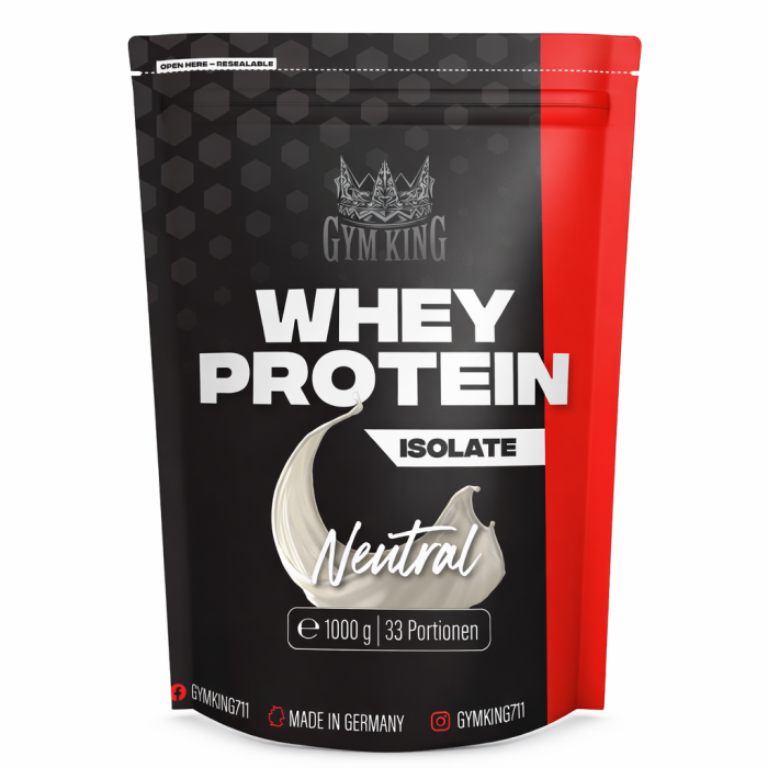 Gym King Whey Protein Isolat 1000g Beutel Neutral