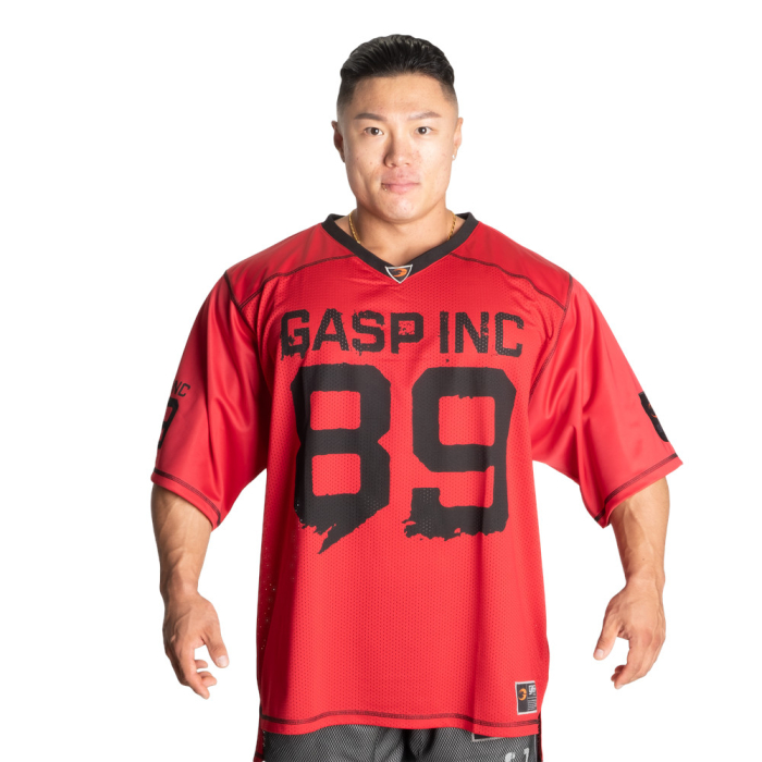 GASP No1 Football Tee Chili Red XXXL