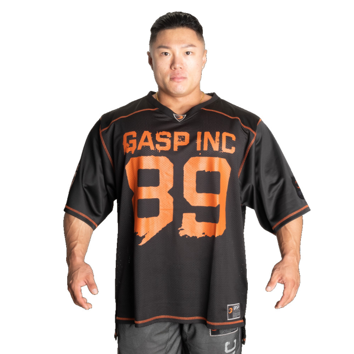GASP No1 Football Tee Black-Flame S