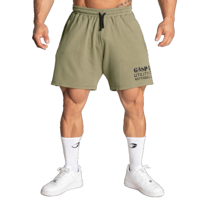 GASP Thermal Shorts 6 Washed Green L