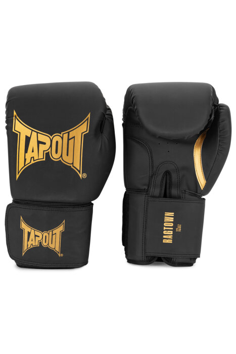 Tapout Ragtown Black-Gold Boxhandschuhe 12OZ