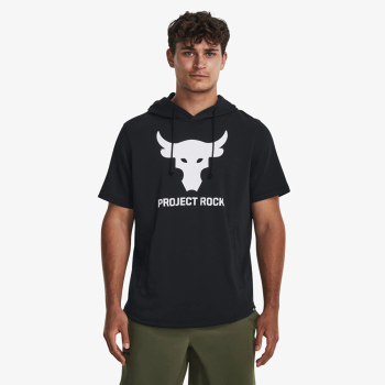 Under Armour Project Rock Terry Short Sleeve Hoodie Black M