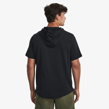 Under Armour Project Rock Terry Short Sleeve Hoodie Black XXXL