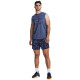 Under Armour Mens Project Rock Show Me Sweat Tank Navy XL