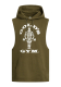 Golds Gym Muscle Joe Sleeveless Hoodie oliv XL