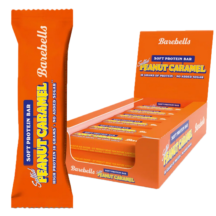 Barebells Protein Softbar 12 x 55g Riegel Kiste Peanut Caramel