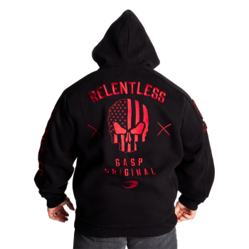 GASP Relentless Hoodie Black-Red