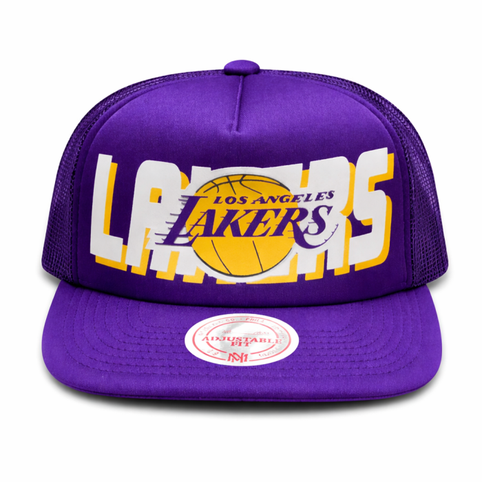 Mitchell & Ness NBA Billboard Trucker Snapback Los Angeles Lakers