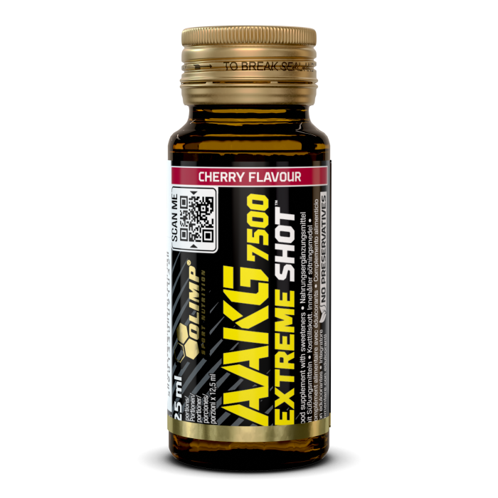Olimp AAKG 7500 extreme shot Glasampulle 25ml Kirsche