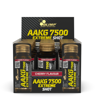 Olimp AAKG 7500 extreme shot Glasampulle 9 x 25ml Kirsche