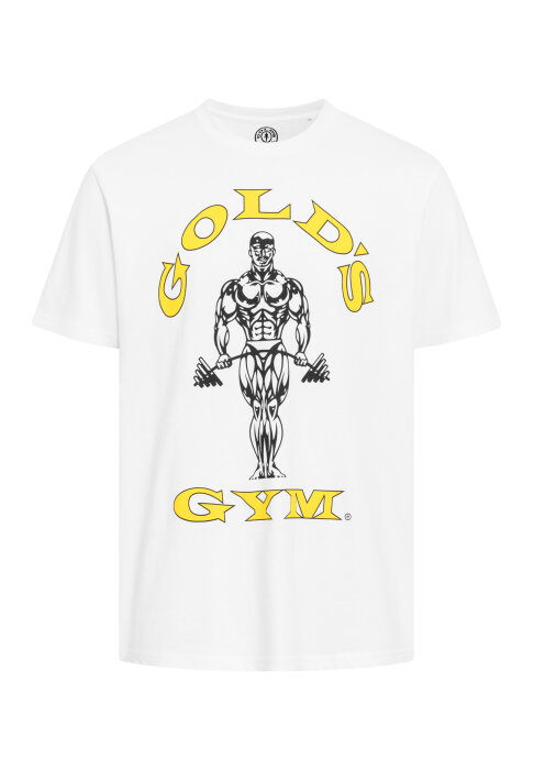 Golds Gym Sport T-Shirt Muscle Joe White L