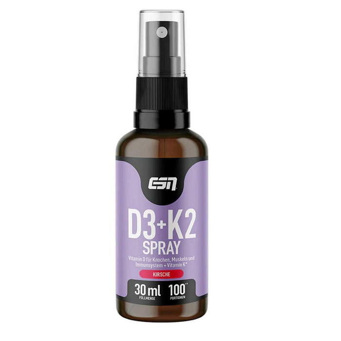 ESN Vitamin D3 + K2 Spray 30ml Flasche Kirsche