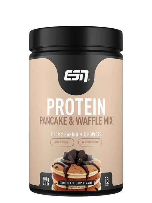Kopie von ESN Protein Pancakes and Waffles Neutral 450g Beutel Chocolate Chips