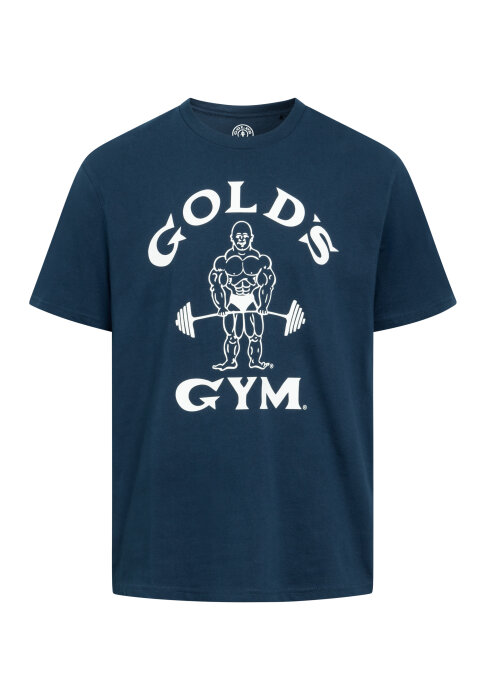 Golds Gym Classic Joe Sport Crew Neck Tee T-Shirt Navy