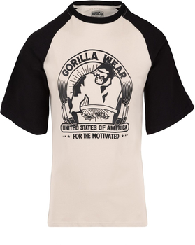 Gorilla Wear Logan Oversized T-Shirt Beige/Black