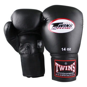 Twins BGVF Black Boxing Gloves 14 OZ