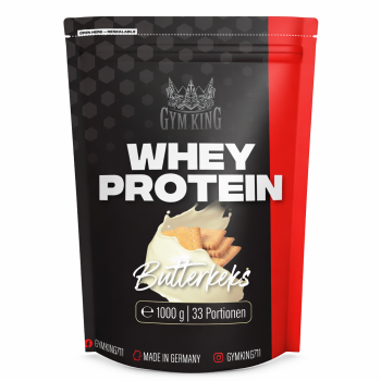 Gym King Whey Protein 1000g Beutel Butterkeks