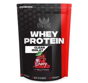 Gym King Clear Isolat Whey Protein 1000g Beutel Cherry