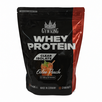 Gym King Clear Isolat Whey Protein 1000g Beutel Icetea Peach