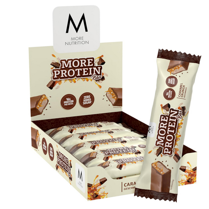 More Nutrition Protein Bar 50g Riegel White Chocolate Peanut Caramel